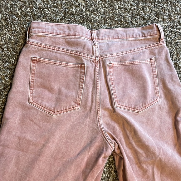 Gap High Rise Wide Leg Pink Jeans - Picture 4 of 5